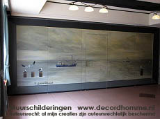 Muurschildering IJsselmeer Noord Hollandse zeelandschap Muurschilderingen Murals