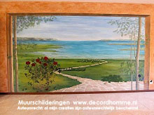 Muurschildering zee landschap Haarlem Muurschilderingen Natuur